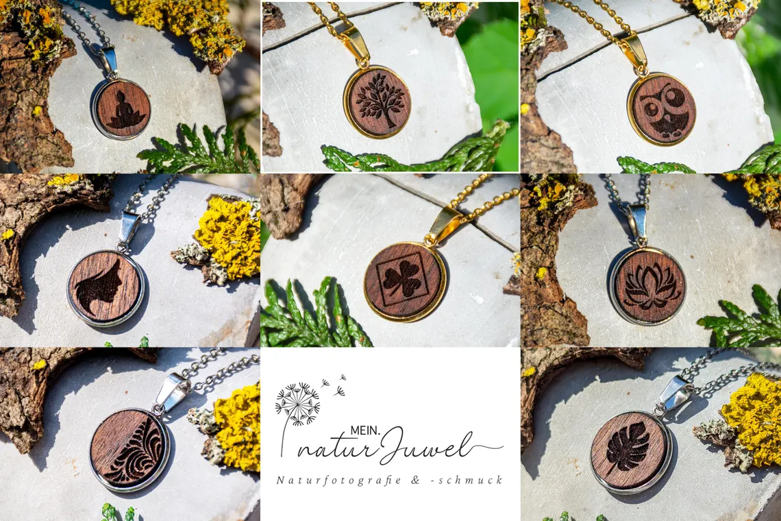 Eine außergewöhnliche Kette und dazu die passenden Ohrringe. Dein Geschmack - deine Wahl.