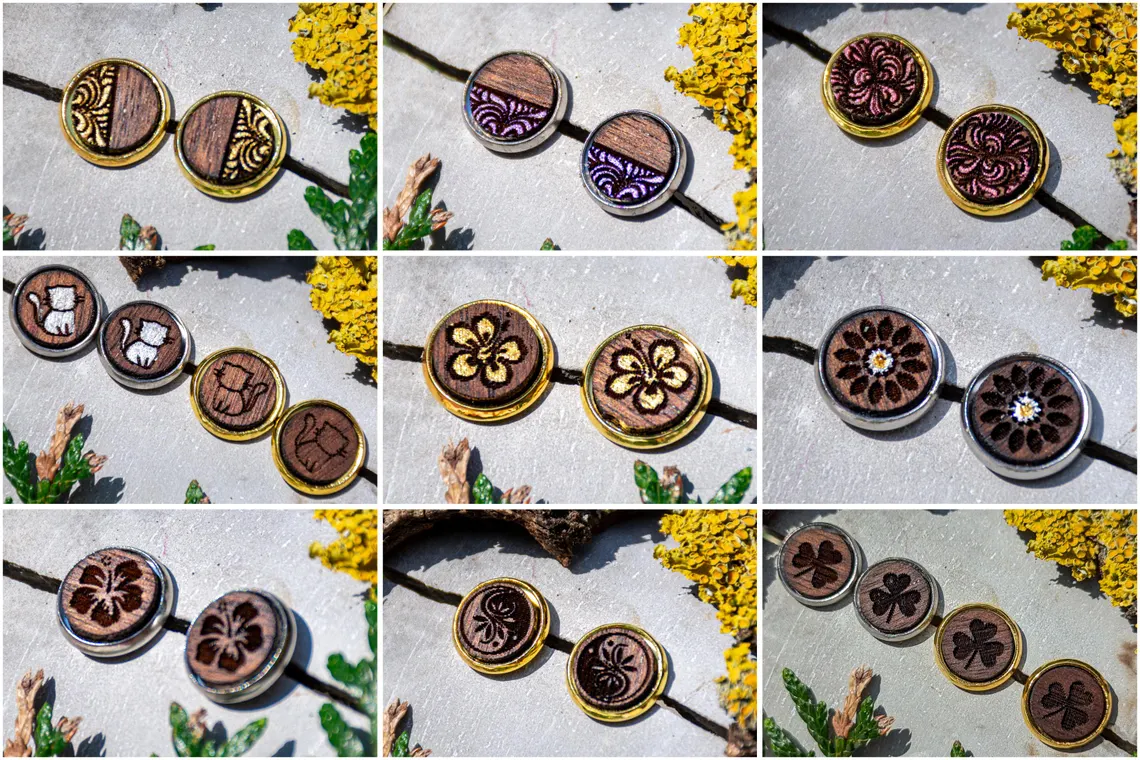 Verschiedene Motive, wähle dein Wunschmotiv für dein Schmuckset, deine Ohrringe und deine Kette